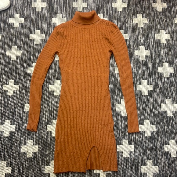 Dresses & Skirts - Sweater Dress Medium Brown